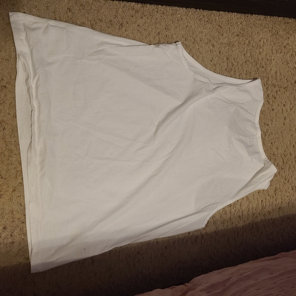 H&M men's white tank top size XL regular fit - Picture 5 of 5